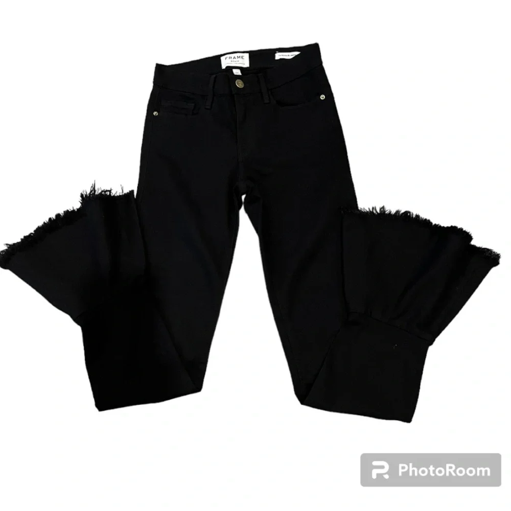 FRAME Le Skinny Jeanne Flounce Skinny Jeans Size 24 - Picture 2 of 7